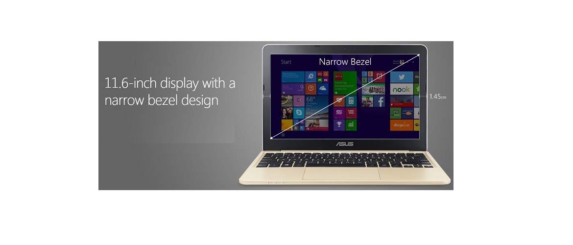 ASUS X205TA-DH01 EeeBook 11.6 Inch Laptop
